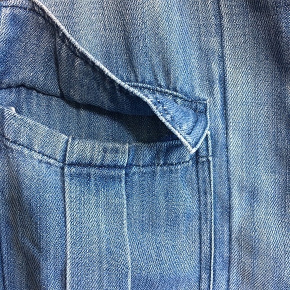 Rails Smith Embroidered Sleeve Button Chambray Shirt Size Small New - Picture 7 of 15